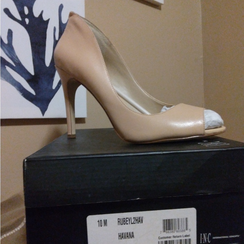 I.N.C Nude heels (worn once)